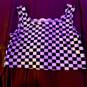 Checked Tank top cami